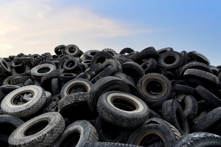 El reciclaje de neumáticos usados en España
