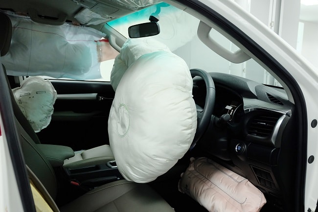 Máxima de dispositivos infláveis, num automóvel pode chegar a 14