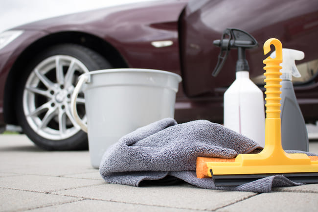 Produtos essenciais para a limpeza e lavagem do automóvel