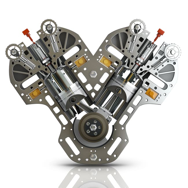 O motor V8
