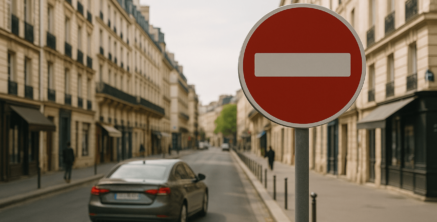 Quelle contravention en cas de non-respect d’un sens interdit