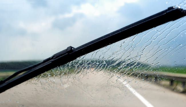 All windscreen wipers be able to clear any small objects or rain from the windshield
