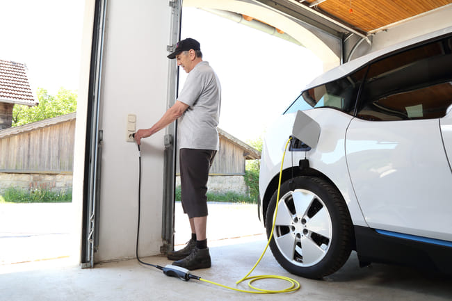 Charge electric car at home