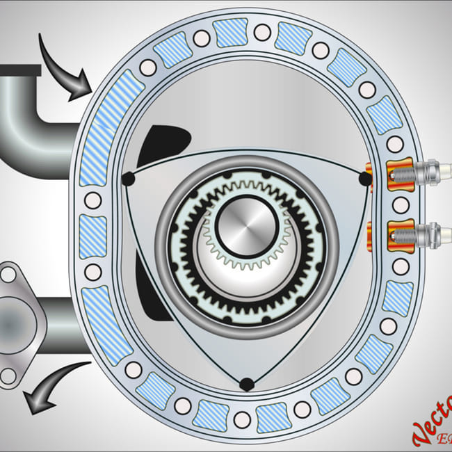 Difference between rotary engine and piston engine	