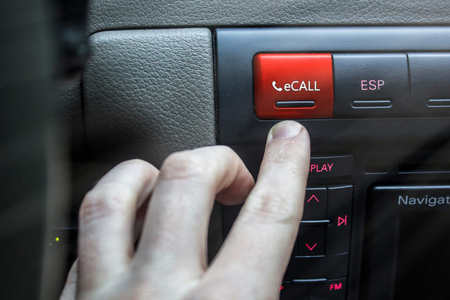 SOS  button in car 