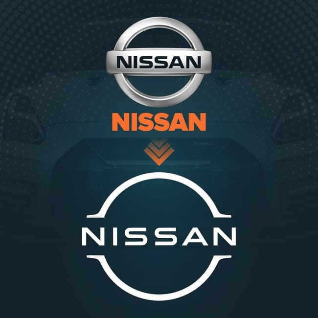 NISSAN car rebranding