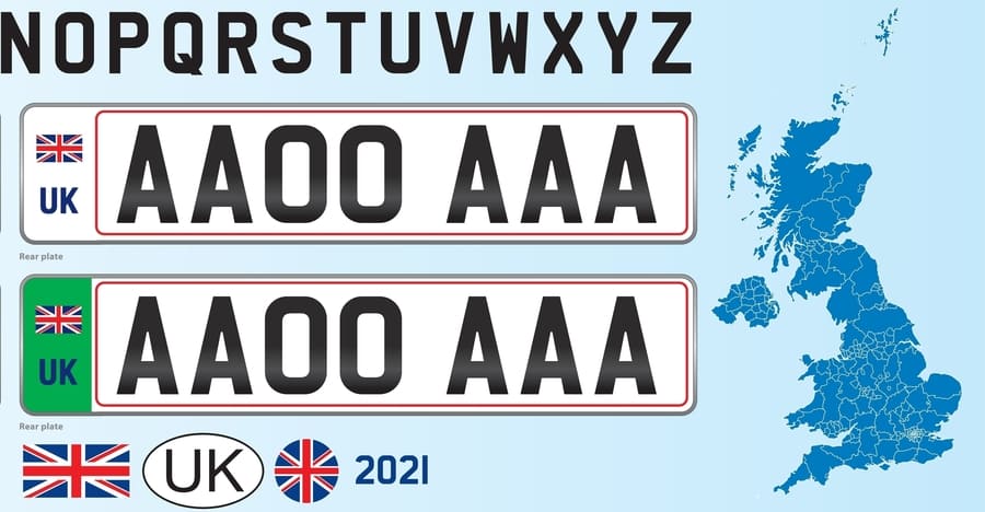 How does the British number plate system work?