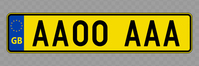 How do uk number plates work 
