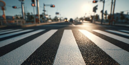 Was gilt unmittelbar vor und auf Zebrastreifen?